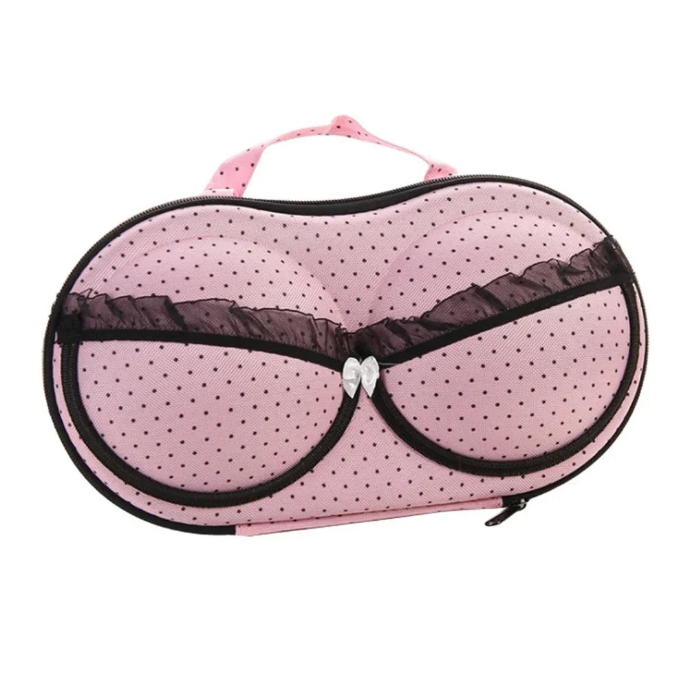 Waterproof Travel Bra and Underwear Organizer Bag – Portable Zip Storage Case for Home and Travel