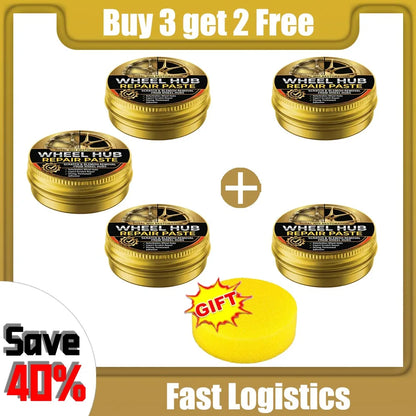 Universal Alloy Wheel Repair Kit - Scratch Remover, Repair Wax & Oxidation Paste Tools