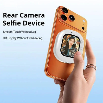 Mini Wireless Selfie Monitor - Magnetic Phone Back Camera Screen for Vlog & Live Video Recording