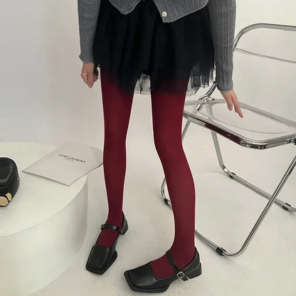 17-Color Women’s Velvet Tights - Seamless High-Stretch Anti-Run Pantyhose & Long Stockings
