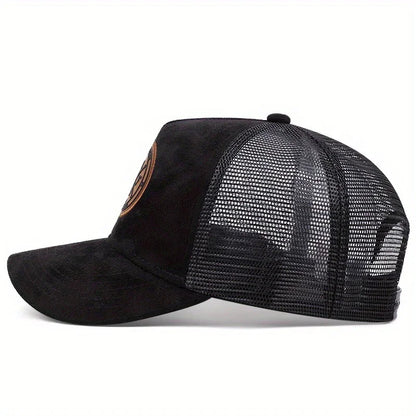 Summer Mesh Baseball Cap – ENJOY LIFE Letter Patch Snapback Hat for Men & Women, Breathable Unisex Hip Hop Trucker Cap