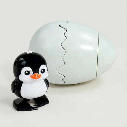 Cute Wind-Up Bouncing Egg Chick Toy – Funny Jumping Animal Stress Relief Toy for Kids