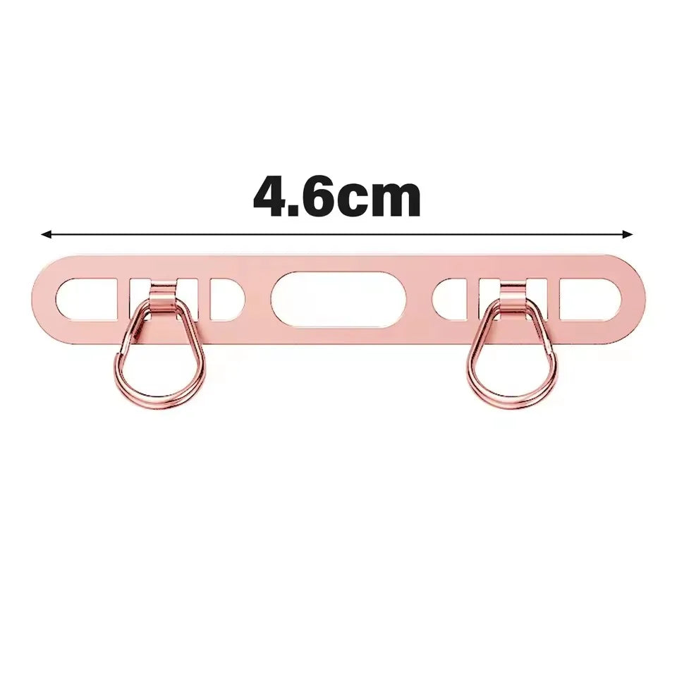 Metal Phone Lanyard Patch Set 1/2/3Pcs – Stainless Steel Side Clip Connector with Double Buckle for iPhone Strap Gasket Attachment