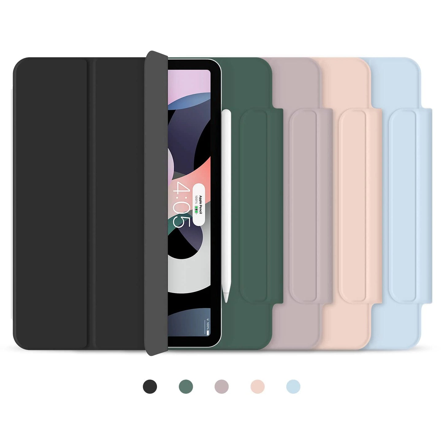 Magnetic Trifold Stand Case for iPad Pro & Air – Slim Fit for iPad Pro 12.9, Air 5/6, M4/M2 (2024 & 10th Gen)