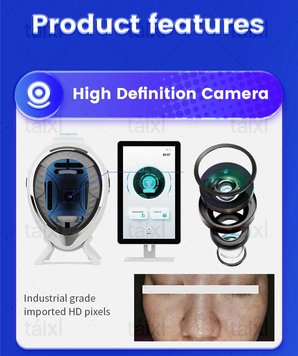 3D AI Facial Skin Analyzer — Professional 8-Spectrum Device for Skin Analysis and Problem Detection
