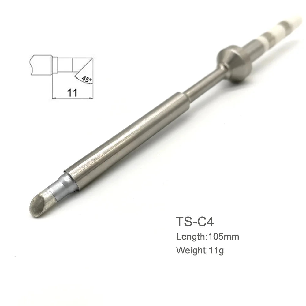 TS100/TS101 Soldering Iron Tips - Pine64 Pinecil Replacement Tips TS Series BC2 C4 Compatible Models
