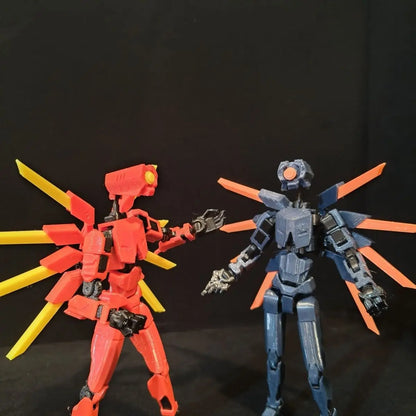 3D Printed Ultrakill V1 Anime Action Figure – Multi-Joint Shapeshift Robot Toy for Collectors