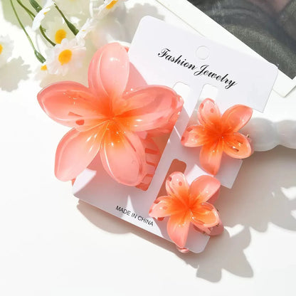 18Pcs Egg Flower Hair Clips | Gradient Candy Color Flowers, Shark Clips for Daily Ponytail Styling