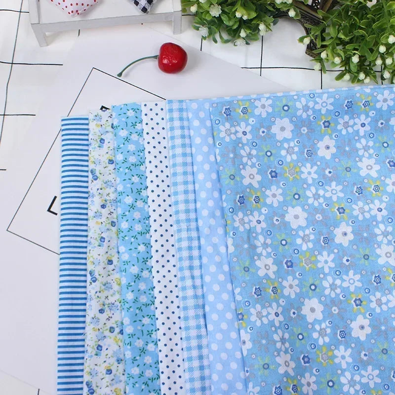 Printed Cotton Fabric Squares 25×25cm — Sewing, Quilting, Patchwork & DIY Handmade Craft Material