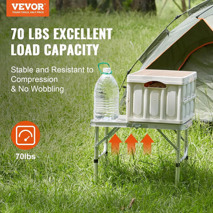 Outdoor Portable Foldable Table – Ultralight Aluminum Camping & Picnic Table with High Bearing Capacity for Nature Hikes