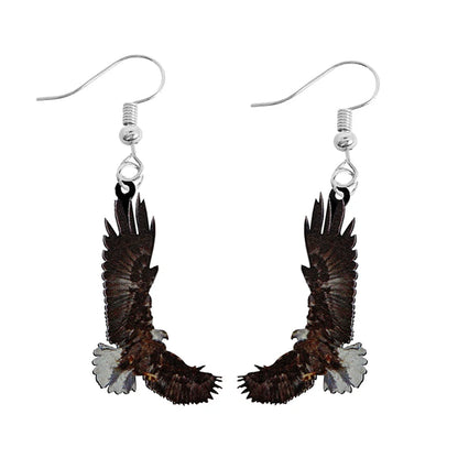 Cute Animal Acrylic Drop Earrings - Funny Custom Jewelry Gifts for Women & Girls with Rabbit, Parrot, Frog & Butterfly Designs