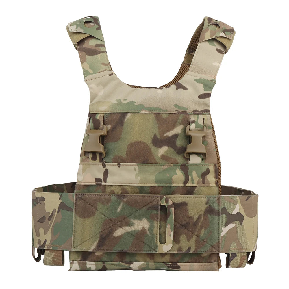 FCPC Tactical Vest Ferro – Lightweight Folding Airsoft Plate Carrier with Breathable Design, Portable Hunting Mag Pouch & Army Equipment