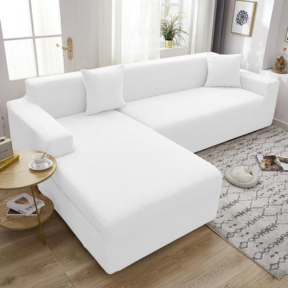 Jacquard Thick Stretch Sofa Cover – Elastic Slipcover for Armchair, L-Shaped & 1–5 Seater Couch Living Room Protector