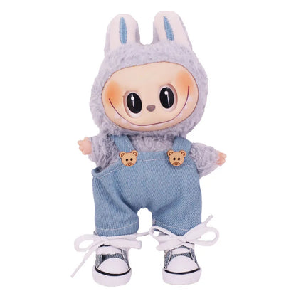 Labubu 17cm Doll Clothes Set — Plush Doll Accessories for Girls’ Birthday & Christmas Gifts