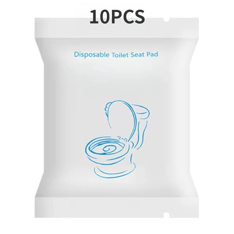 Disposable Toilet Seat Cover — Waterproof Non-Woven Travel & Hotel Bathroom Protective Cushion with Individual Packaging
