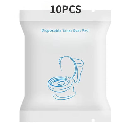 Disposable Toilet Seat Cover — Waterproof Non-Woven Travel & Hotel Bathroom Protective Cushion with Individual Packaging
