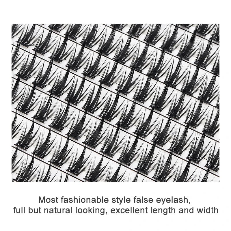 Individual Lash Extensions Kit – DIY Cluster Eyelash Book, False Lashes for Home Makeup