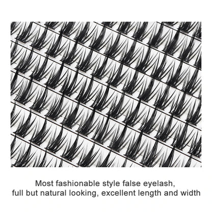 Individual Lash Extensions Kit – DIY Cluster Eyelash Book, False Lashes for Home Makeup