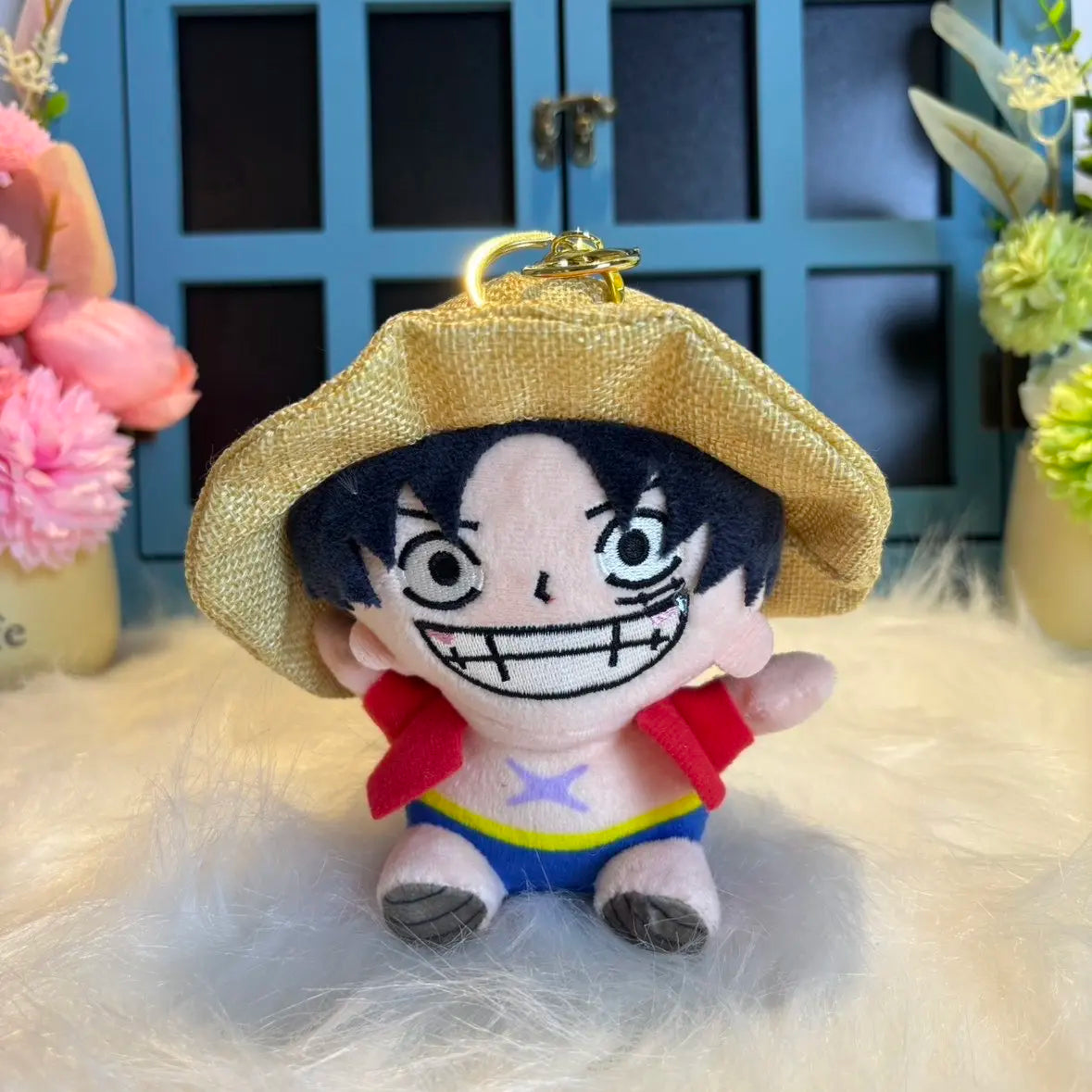 One Piece Anime Plush Toys - Luffy, Zoro and Chopper Stuffed Dolls, Cute Pendant Accessories and Holiday Gifts