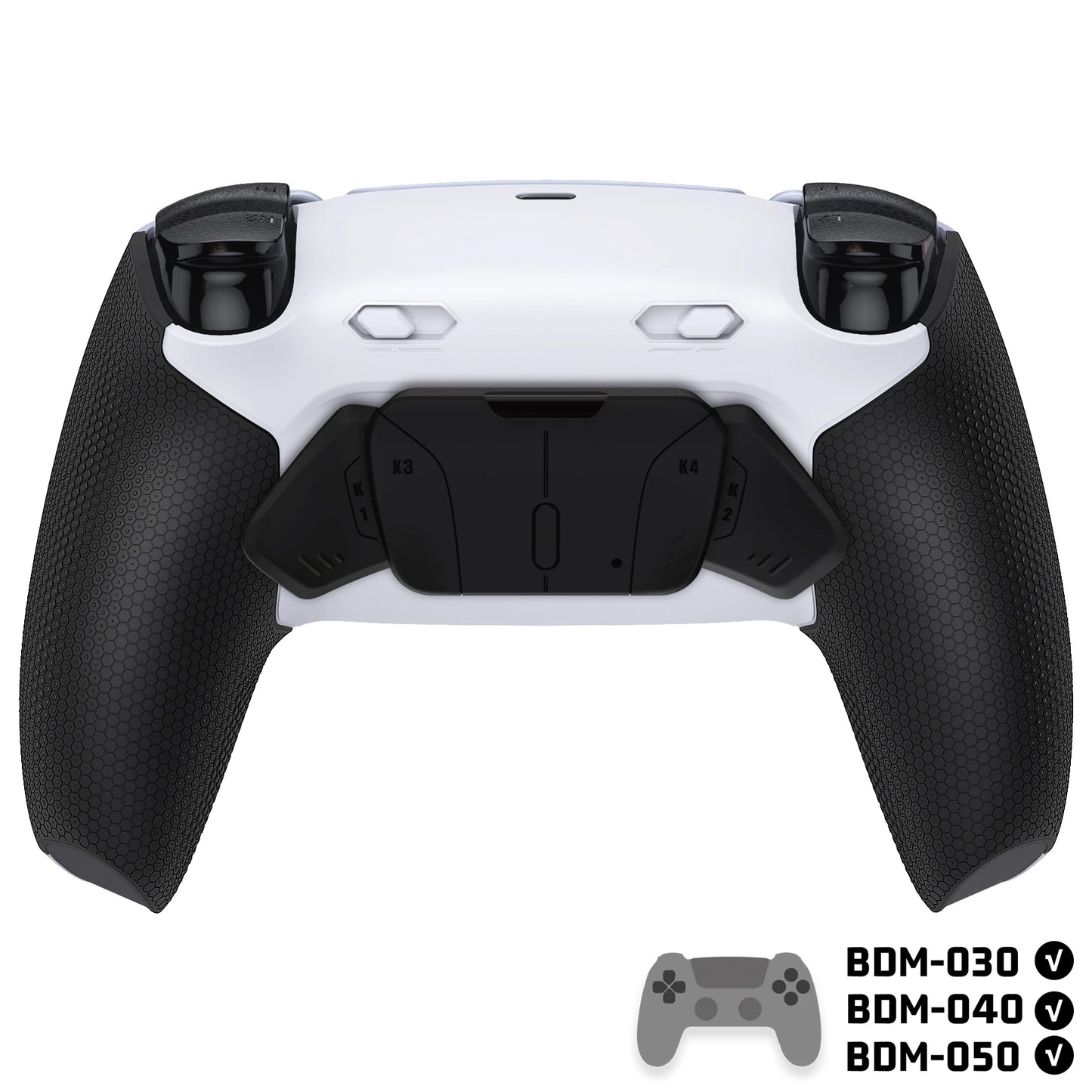 eXtremeRate RISE4 Plus MAX Back Button Kit – Remappable PS5 Controller Accessory with Clicky Trigger Stop & Rubberized Grip