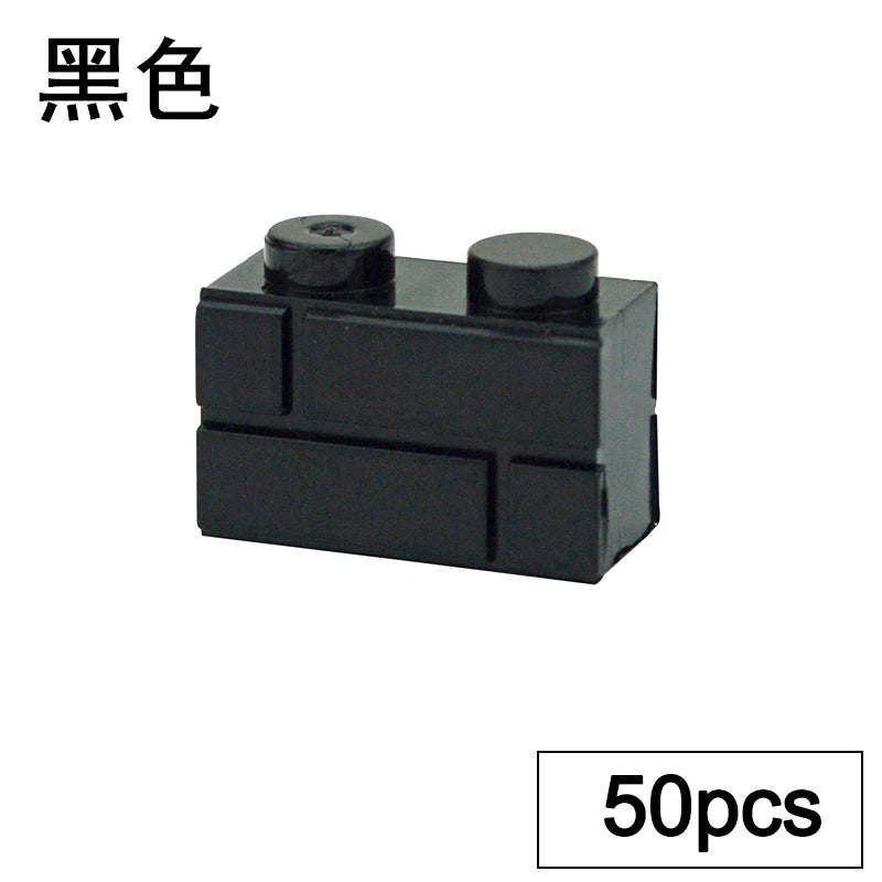 DIY Building Block Wall Figures Bricks - 1x2, 1x3 & 1x4 Small Construction Bricks for Creative Building & Educational Play