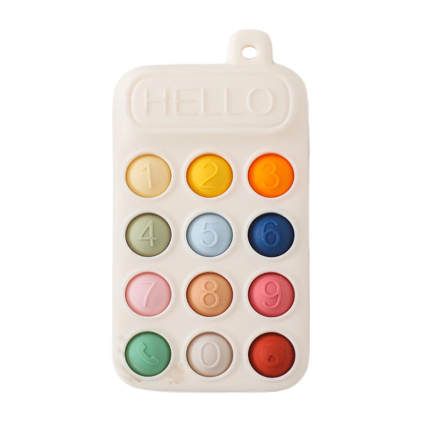 Baby Silicone Teether Toy - Cartoon Rattle Gum Relief Infant Teething Accessory for 0-12 Months
