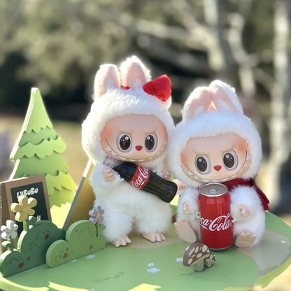 Monster Coca Cola Series Vinyl Doll – Labubu Action Figure Keychain Toy, New Year Surprise Gift for Kids