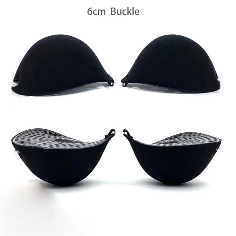 Thick Invisible Silicone Bra Stickers – Chest Enhancer for Flat Chest, Bridal & Wedding Dress, 2.5CM/5CM/6CM Options