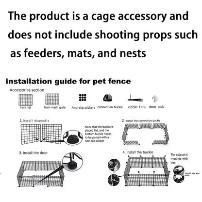 Indoor Dog Cage Wire Mesh Fence – Teddy Pet Escape Barrier