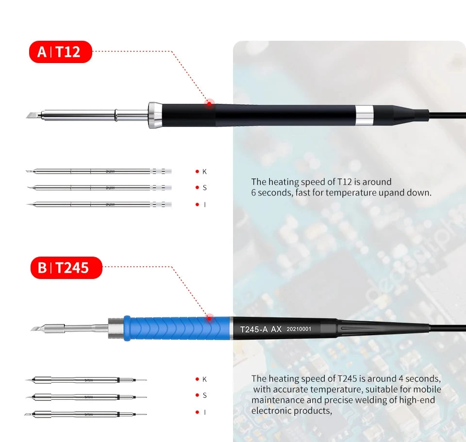 Aixun 200W T3A Smart Soldering Station – T12/T245 Handle for PCB & BGA Motherboard Welding Repair Tools