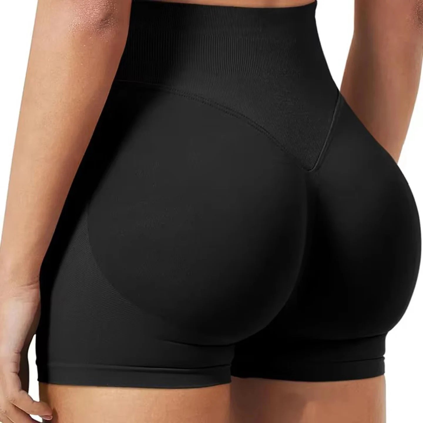 Women’s Summer Low-Waist Seamless Shorts – High-Stretch Gym, Yoga, Running & Cycling Shorts