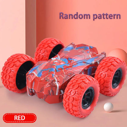 Kids Double-Sided Toy Car - Inertial Off-Road Vehicle with Anti-Collision Safety Design