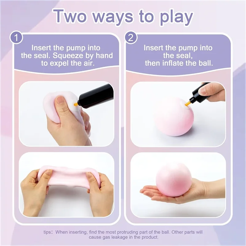 Shapeable Vacuum Squishy Sand Ball – Grape Stress Relief Noisy Desktop Squeeze Toy, Soothing Fidget Birthday Gift