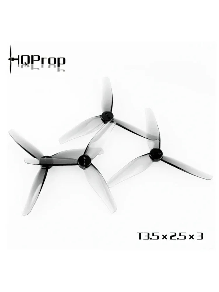 HQProp T3.5X2.5X3 3525 Propellers - 3-Blade CW/CCW Drone Props, 1.5mm Shaft, 8 Pairs (16 Pieces)