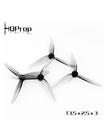 HQProp T3.5X2.5X3 3525 Propellers - 3-Blade CW/CCW Drone Props, 1.5mm Shaft, 8 Pairs (16 Pieces)