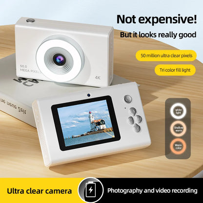 Xiaomi 4K Digital Camera – 50MP Autofocus Portable Retro Camera, CCD Travel & Student Camera