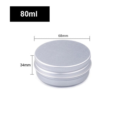 1/5/10pcs Empty Silver Aluminum Tins – 5-250ml Screw Top Round Containers for Candles, Spices & Storage