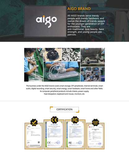 Aigo ACSE Water Cooling CPU Cooler – 120/240mm RGB Fan Liquid Heatsink Radiator for LGA 2066/2011/1151/1155/AM3+/AM4