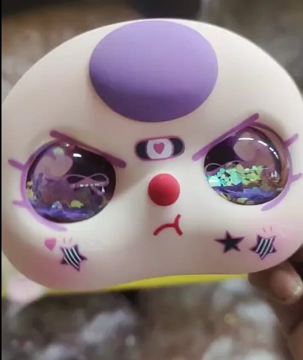 In-Stock 400% Baby Three Vinyl Faces — High-Quality Handmade Angry Expression Replacement Accessory for Dolls