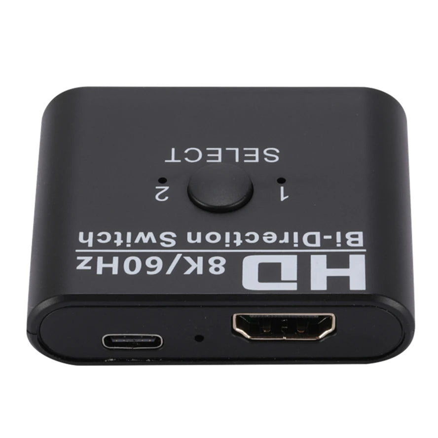 4K HDMI Bi-Directional Switch – 2 Port 8K 60Hz HDMI Splitter for Laptop, PC, Xbox, PS3/4/5, TV Box to Monitor Adapter