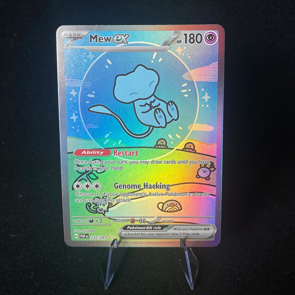 Anime PTCG Trading Cards - Vaporeon Clefairy EX Gengar VMAX Holographic Collectible Cards