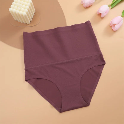 Seamless Women’s High Waist Shapewear Briefs, Ultra Breathable Silk-Like Slimming Underwear with Butt Lifting Corset Effect Pants