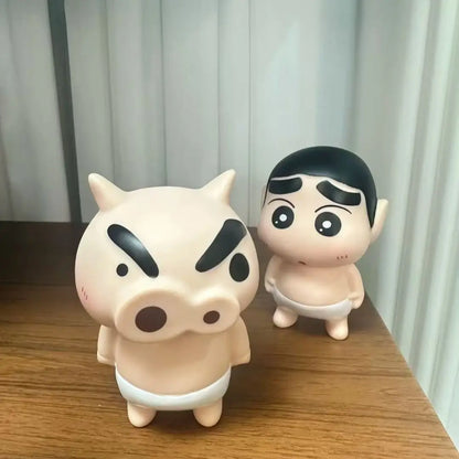 Take Bath Zaemon Crayon Shin-Chan Mobile Phone Stand – Desktop Figure Ornament & Car Decoration Gift Doll