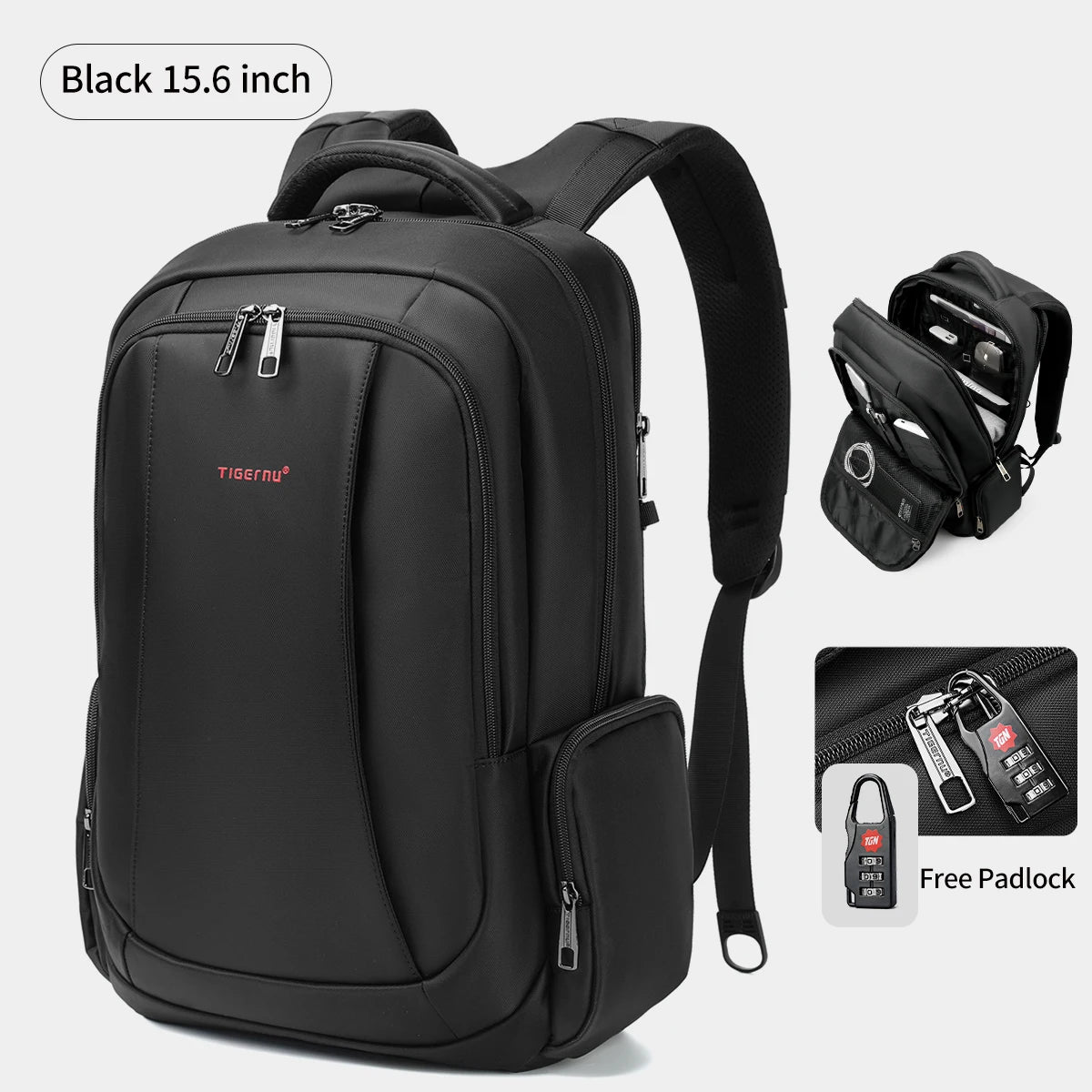 Lifetime Warranty Men’s Laptop Backpack – Anti-Theft Travel & School Bag for 14-17.3 Inch Laptops, Male Knapsack