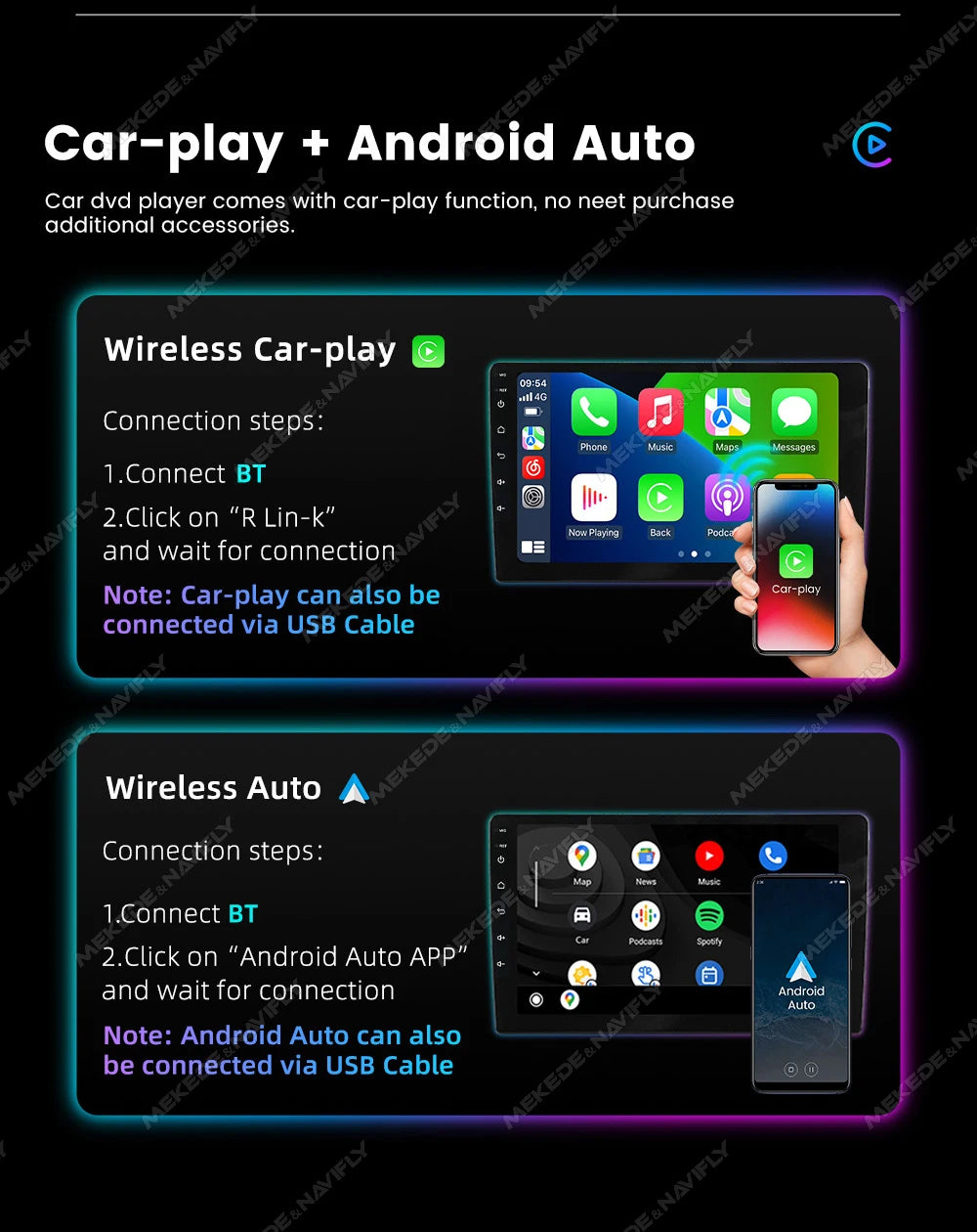MEKEDE 9-Inch Android Car Radio - Wireless CarPlay, Android Auto & GPS Navigation for Seat Leon MK2 2005-2012