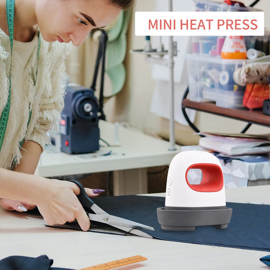 Portable 220V Mini Heat Press Machine – DIY T-Shirt & Vinyl Transfer Press for EU Plug