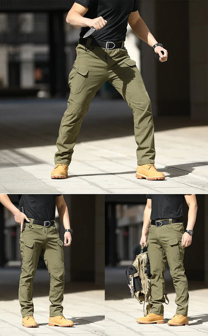 Spring-Autumn Water-Resistant Tactical Hiking Pants – Stretch Desert Camouflage Military Utility Trousers
