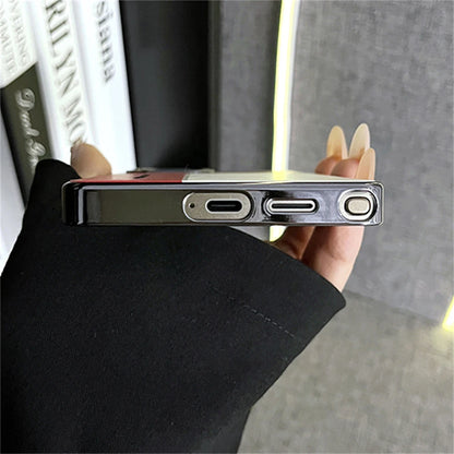 Color Stripe Vegan Leather Phone Case - Frameless Ultra-Thin Shockproof Cover for Samsung Galaxy S25 Edge & S24 Ultra