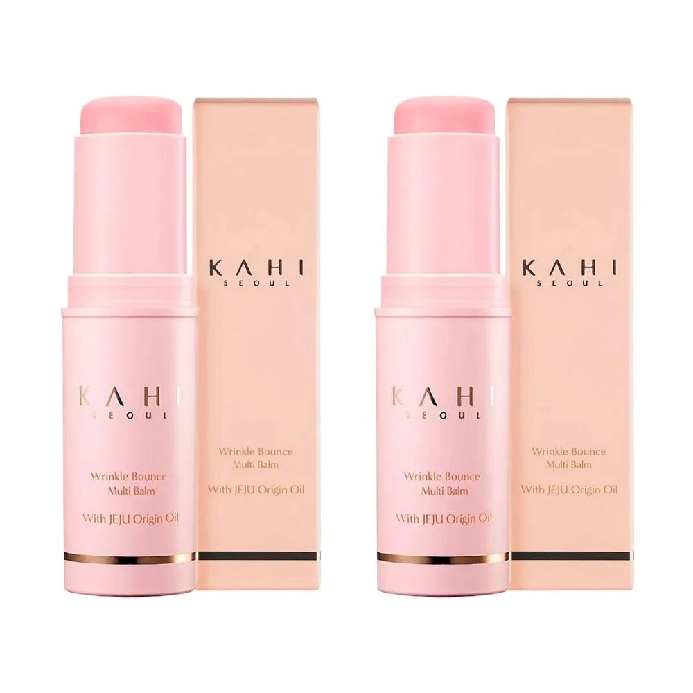 KAHI Wrinkle Bounce Multi Balm Stick 9g - PDRN Collagen Moisturizing Essence Balm with Jeju Oil for Face Care