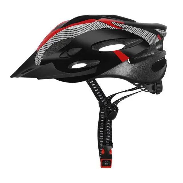 Carbon Fiber Texture MTB Helmet – Adult Mountain Bike & Cycling Safety Cap, EPS Foam Motorcycle Hat for Men & Women